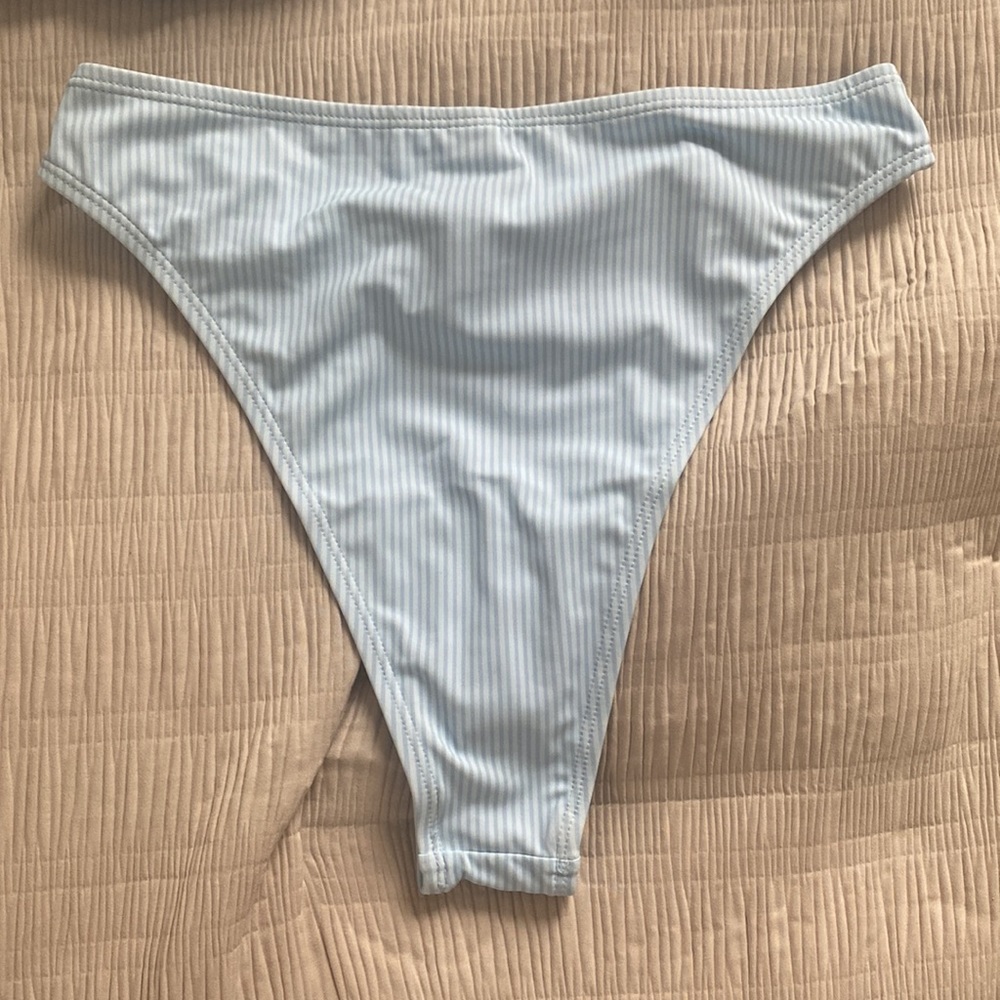 Shein Striped Ruffle High Waisted Bikini - Picture 6 of 6